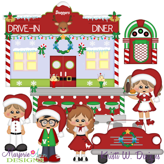 Winter Wonderland Diner SVG Cutting Files Includes Clipart - Click Image to Close